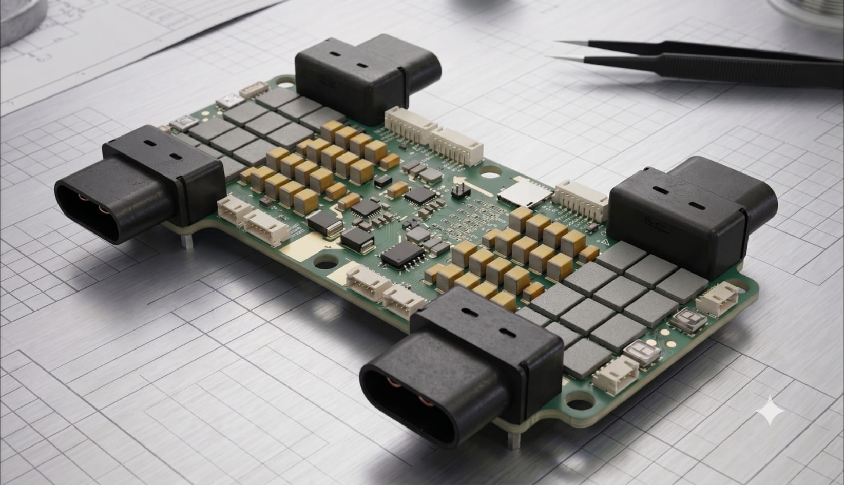 BATMAN AIO flight controller + 4-in-1 ESC board photo
